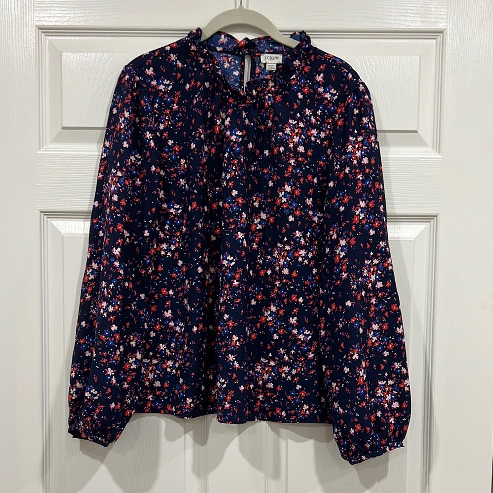 J. Crew Factory Floral Blouse